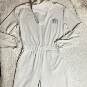 Juicy Couture Cream Jumpsuit with Logo